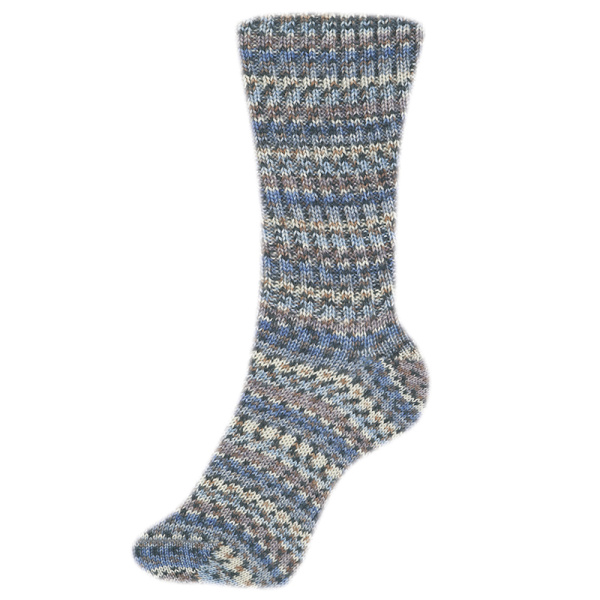 Пряжа Fortissima Socka 4-fach color, 75% шерсть, 25% полиамид, 420 м, 100 г. Арт 90028-2483