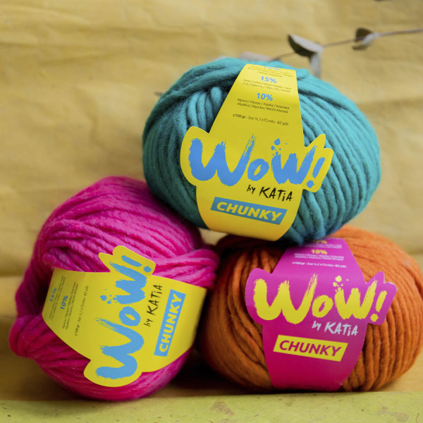 Пряжа Wow-Chunky, 75% акрил, 15% шерсть, 10% альпака, 100 г, 75 м. Арт 1312.60