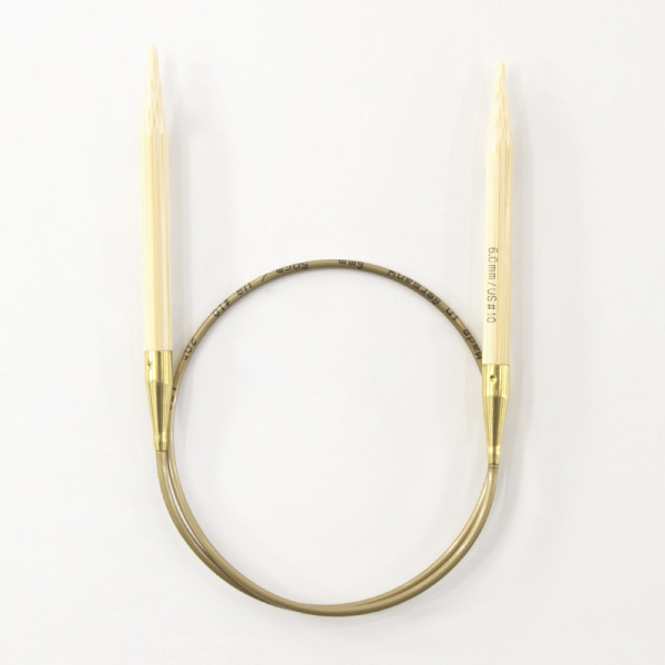 Спицы, круговые, бамбук addiNature BAMBOO №6, 50 см. Арт 555-7/6-50