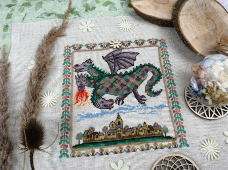 Набор для вышивания "Трехголовый огнедых". Арт 03.017.15