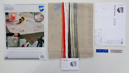 Набор для вышивания дорожки "Зайчик в снегу" . Арт PN-0194650