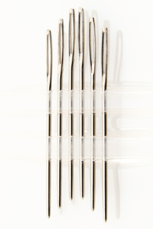 Иглы ручные для вышивания с закругленным кончиком №18, 6 шт. Арт 203.18                  