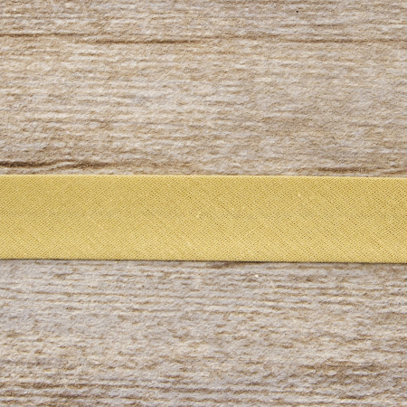 Косая бейка хлопок/полиэстер 20 мм, 25 м, цвет 18, мокко. Арт 6120-20мм-18            