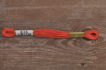 Мулине COSMO однотонный цвет  836       . Арт 25-6/836       