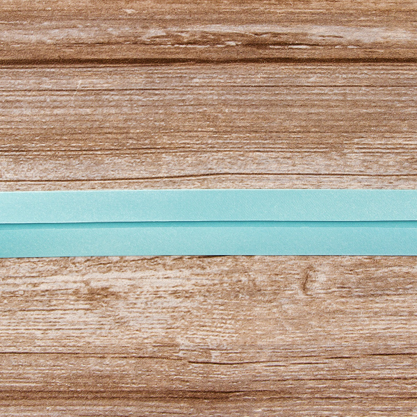 Косая бейка атласная 30 мм, 25 м, цвет 53, ментоловый. Арт 6260-30мм-53            