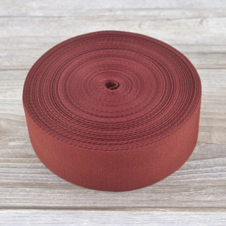 Тесьма киперная PEGA цвет бордо, 50 мм. Арт 813726150L7504