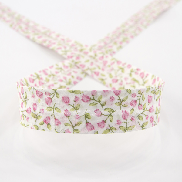 Косая бейка с рисунком SAFISA, арт.6484, 20 мм, 20 м, цвет 02. Арт 6484-20мм-02