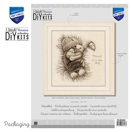 Набор для вышивания "Малыш с зайчиком" . Арт PN-0202245