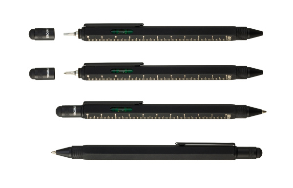 Ручка шариковая TROIKA многофункциональная "CONSTRUCTION SUPERBLACK". Арт PIP20/SB