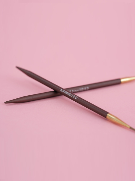 Спицы металлические круговые с удлиненным кончиком addiMystic Lace, №6,5, 120 см. Арт 706-2/6.5-120