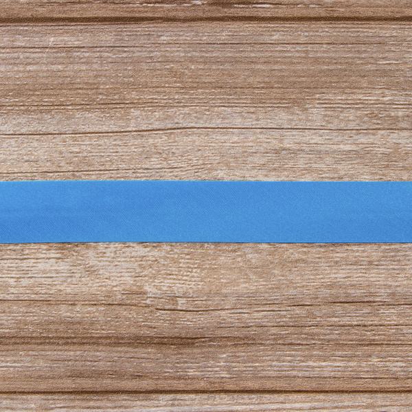 Косая бейка атласная 30 мм, 25 м, цвет 16, бирюзовый. Арт 6260-30мм-16            