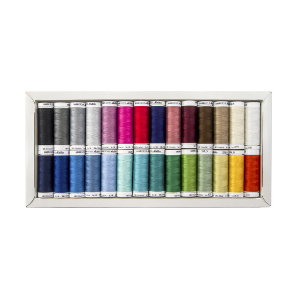 Набор с нитками Seralon  в подарочной упаковке, 28 катушек. Арт SE28-KIT                