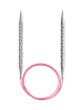 Спицы металлические круговые с удлиненным кончиком addiUnicorn Lace, №7, 60 см. Арт 716-2/7-60