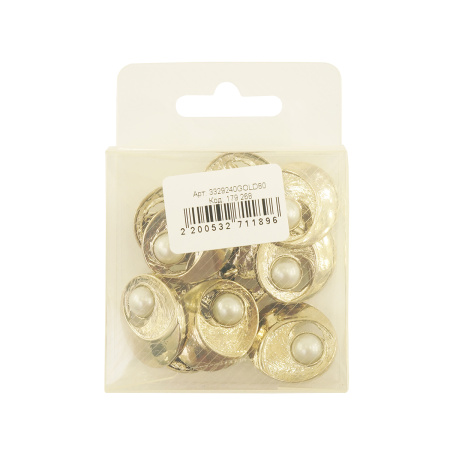 Пуговица DISBOTON, размер 40 цвет C/GOLD SIN ACABADO 079. Арт 3329240GOLD80