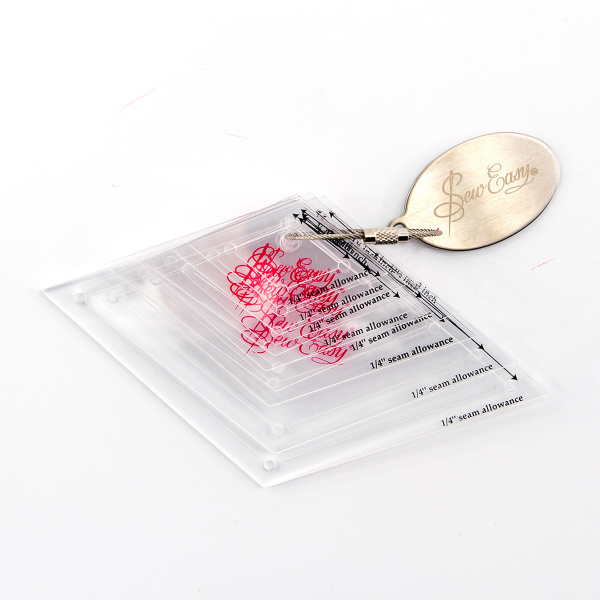 Набор лекал для заготовок-ромбов, 8 размеров (3/4”, 1”, 1 1/4”,1 1/2”, 1 3/4”, 2”,2 1/2”, 3”). Арт NL4162