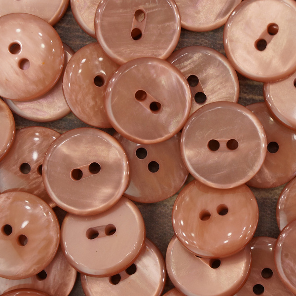 Пуговицы CONCEPT Mother of Pearl, размер 24, полиэстер, цвет COL.58. Арт 75315-024-COL.58