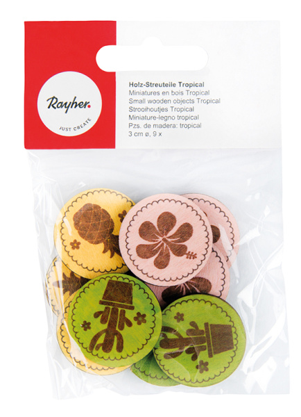 Декоративные диски из дерева "Тропики". Арт 46396000