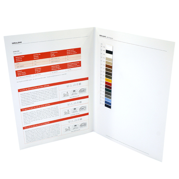 Цветовая карта,  AMANN GROUP METTLER, SERALENE. Арт 102130