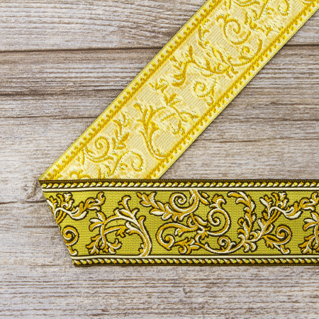 Лента жаккард SAFISA, 50 мм, 15 м, цвет 02. Арт 9113-50мм-02            