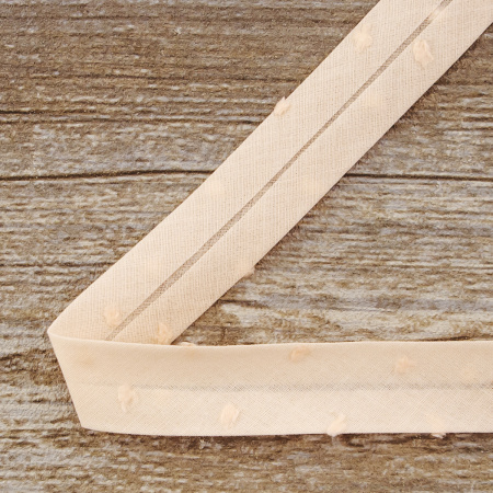 Косая бейка хлопок, 20 мм, 20 м, цвет 52, цвет бледно-розовый. Арт 6552-20мм-52