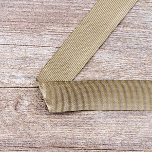 Лента репсовая SAFISA, 25 мм, 25 м, цвет 67, серо-зеленый. Арт 350-25мм-67             