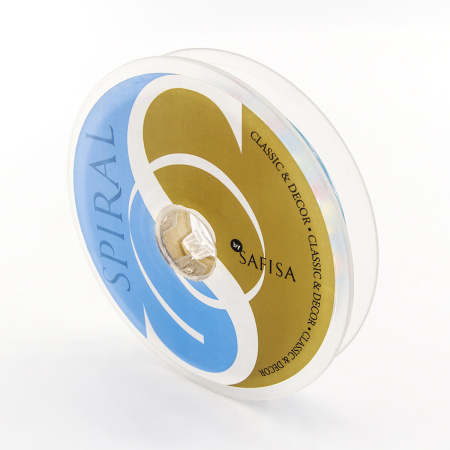 Лента жаккард SAFISA, 15 мм, 15 м, цвет 02. Арт 9184-15мм-02