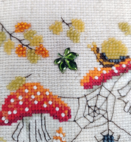 Набор для вышивания "Красные мухоморы". Арт 13.003.51