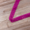 Мерсеризованное хлопковое кружево, 20 мм, цвет цикламеновый. Арт 3037/25                 