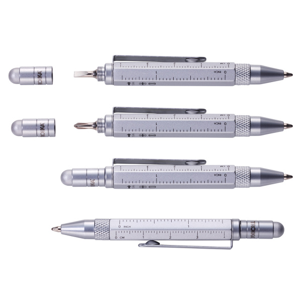 Ручка шариковая TROIKA многофункциональная "CONSTRUCTION LILIPUT". Арт PIP25/RD