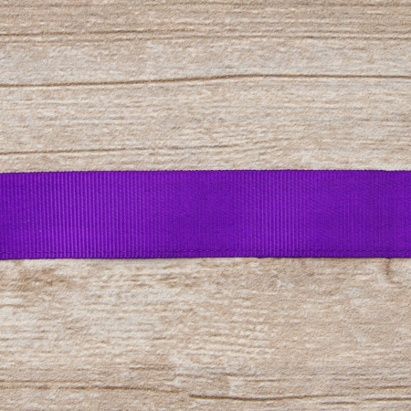 Лента репсовая SAFISA, 25 мм, 25 м, цвет 39 фиолетовый. Арт 350-25мм-39