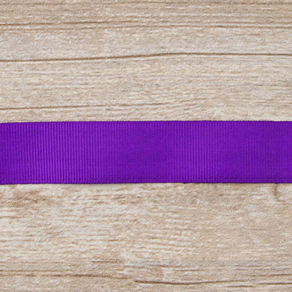 Лента репсовая SAFISA, 25 мм, 25 м, цвет 39 фиолетовый. Арт 350-25мм-39