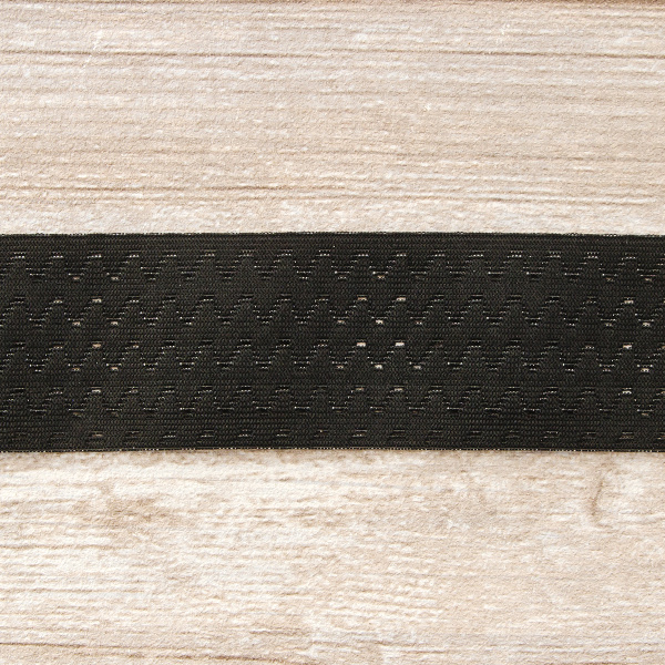 Резинка поясная решетчатая, 45 мм, 25 м, цвет 01 черный. Арт 4797-45мм-01