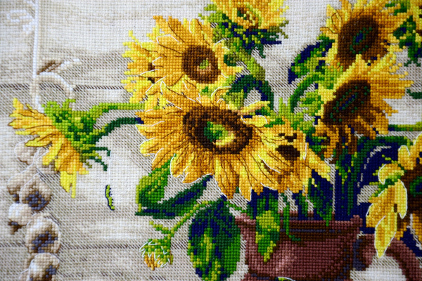 Набор для вышивания "Подсолнухи и тыквы". Арт 04.005.27