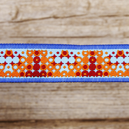 Лента жаккард SAFISA, 25 мм, 15 м, цвет 01. Арт 9105-25мм-01