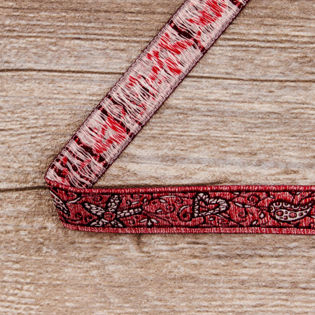 Лента жаккард SAFISA, 16 мм, 15 м, цвет 05. Арт 9104-16мм-05          