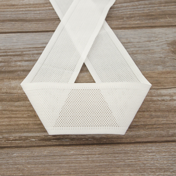 Резинка поясная решетчатая, 52 мм, 25 м, цвет 02 белый. Арт 4798-52мм-02