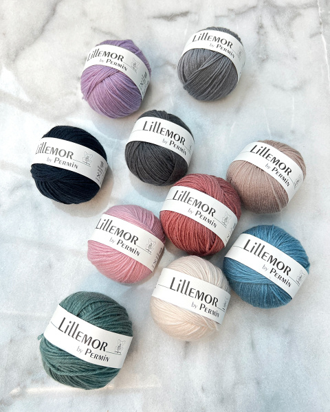 Пряжа Lillemor, 100% органическая шерсть, 25 г, 100 м. Арт 882800.882802