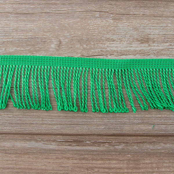 Бахрома витая, 60 мм, цвет салатовый. Арт PP-60 col.615