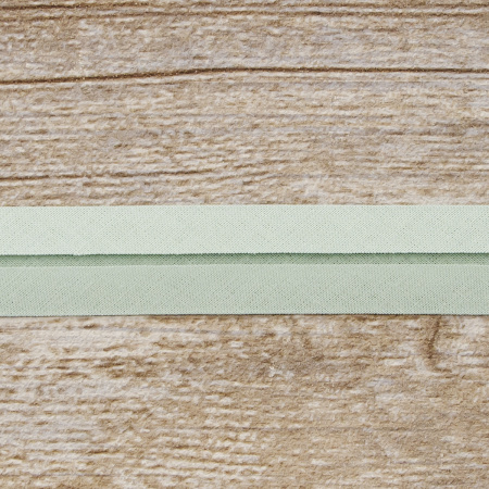 Косая бейка хлопок, 20 мм, 25 м, цвет 53, цвет ментоловый. Арт 6600-20мм-53