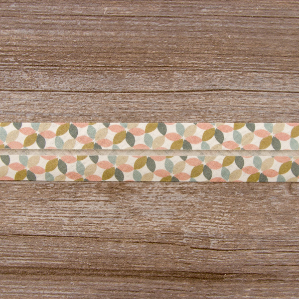 Косая бейка с рисунком SAFISA, арт.6630, 30 мм, 20 м, цвет 02. Арт 6630-30мм-02