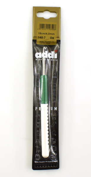 Крючок, вязальный с пластиковой ручкой addiColour №4, 15 см. Арт 148-7/4-15