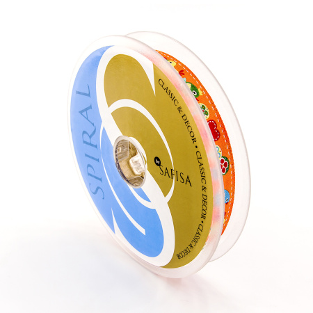 Лента жаккард SAFISA, 15 мм, 15 м, цвет 03. Арт 9184-15мм-03