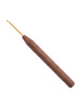 Крючок вязальный с ручкой из грецкого ореха addiNature Walnut Gold, №2, 16 см. Арт 588-2/2-16
