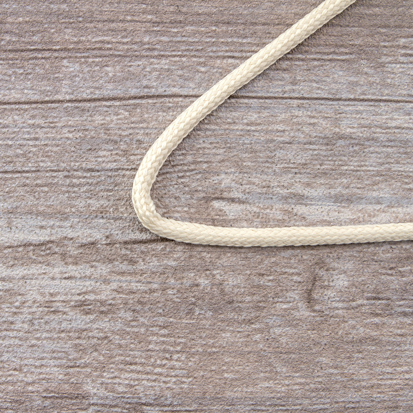 Шнур плетеный SPIRAL ( SAFISA), 4 мм, 25 м, цвет кремовый. Арт 25281-4-56