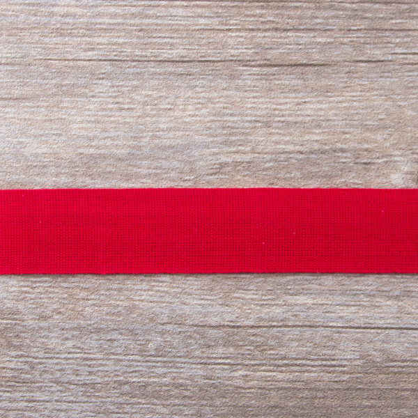 Тесьма киперная хлопковая на блистере SAFISA, 25 мм, 2 м , цвет 14, красный. Арт P00260C-25мм-14         