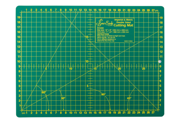 Мат для раскройного ножа двусторонний, мини, 304 мм x 228 мм, 12" x 9". Арт ER4093                  