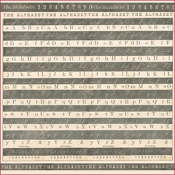 Салфетка рисовая с контуром "Алфавит". Арт DFT264