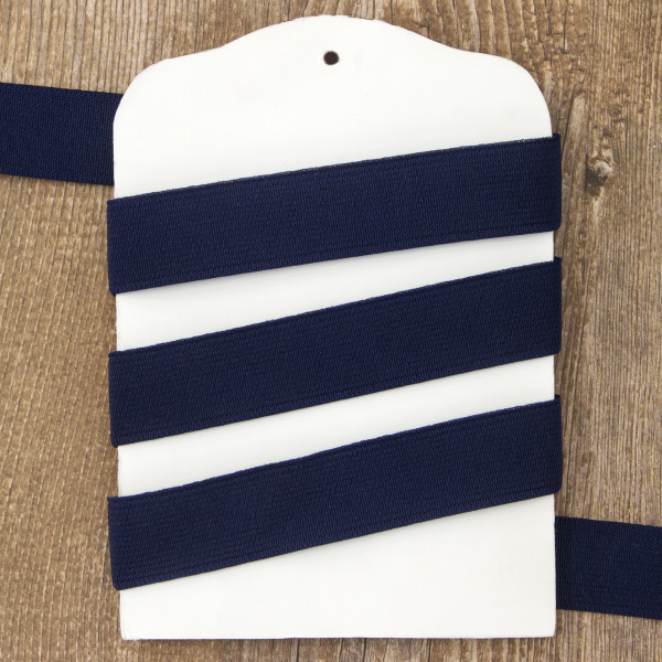 Резинка, 20 мм, цвет темно-синий. Арт 821782820L7704        