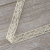 Вышивка на тюле, 19 мм, цвет экрю. Арт I643/02