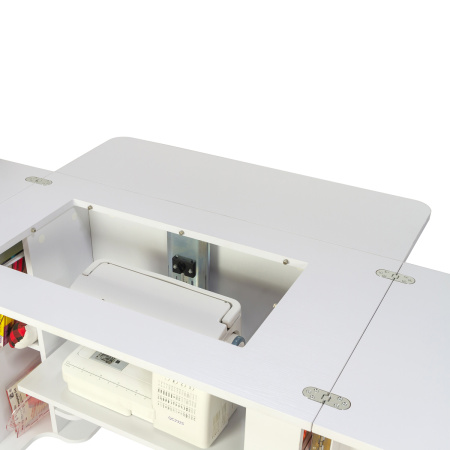 Стол раскладной для швейной машины с раскройным местом DUO, белый. Арт TLM.GXL.P-W001